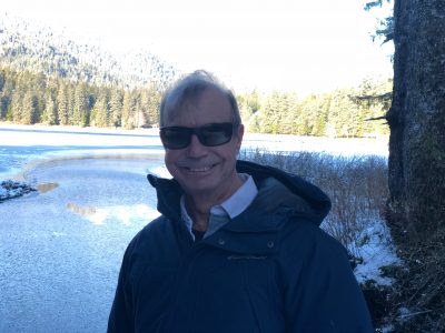 Steve on a Winter Hike at Ward Lake